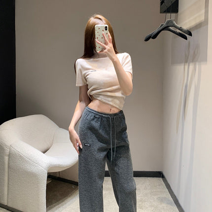 MIUMIU WIDE-LEG PANTS STYLE 657