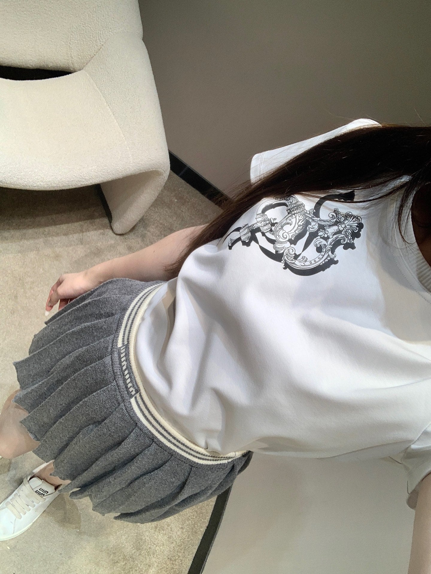 HERMES 25S SHORT-SLEEVE CREW NECK T-SHIRT 345