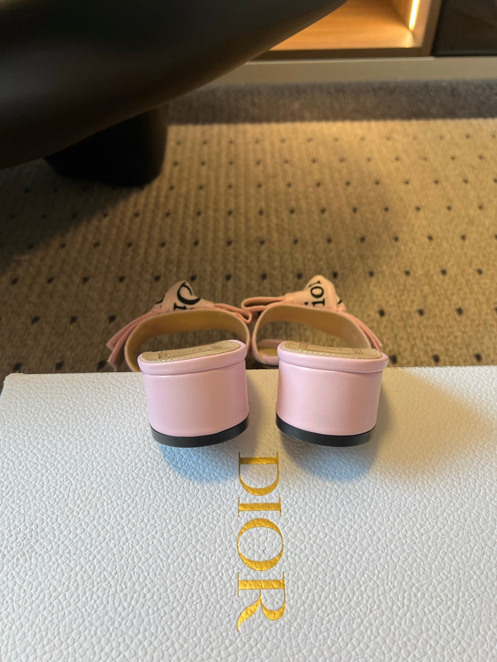 DIOR 26S HIGH-HEEL SANDALS 40 MM IN PINK FABRIC AND LAMBSKIN