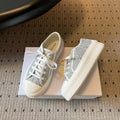 DIOR 26S LOW-TOP SNEAKER 50MM IN BLUE GREY OBLIQUE EMBROIDERED CANVAS