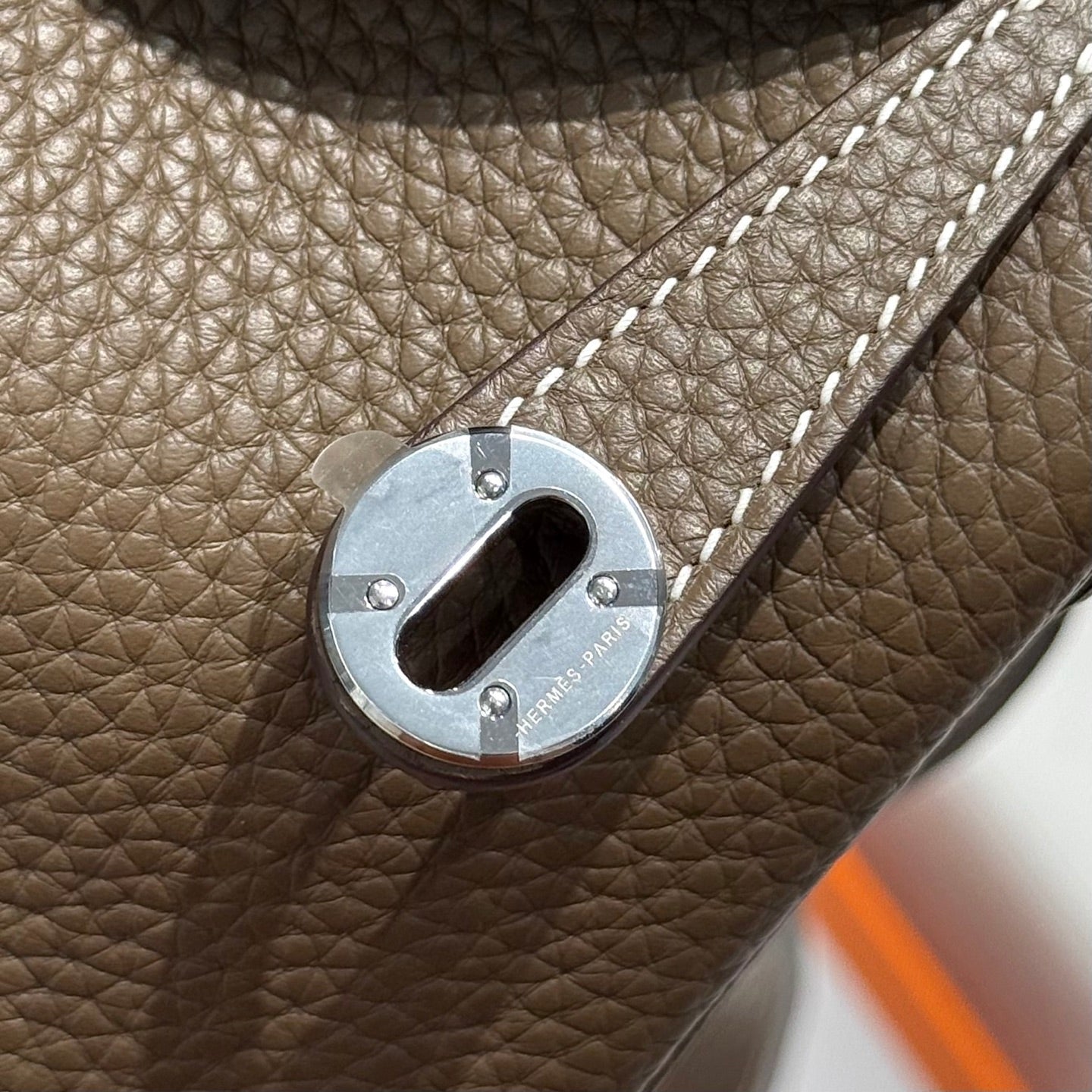 HM MINI LINDY 20 BAG IN BROWN CALFSKIN