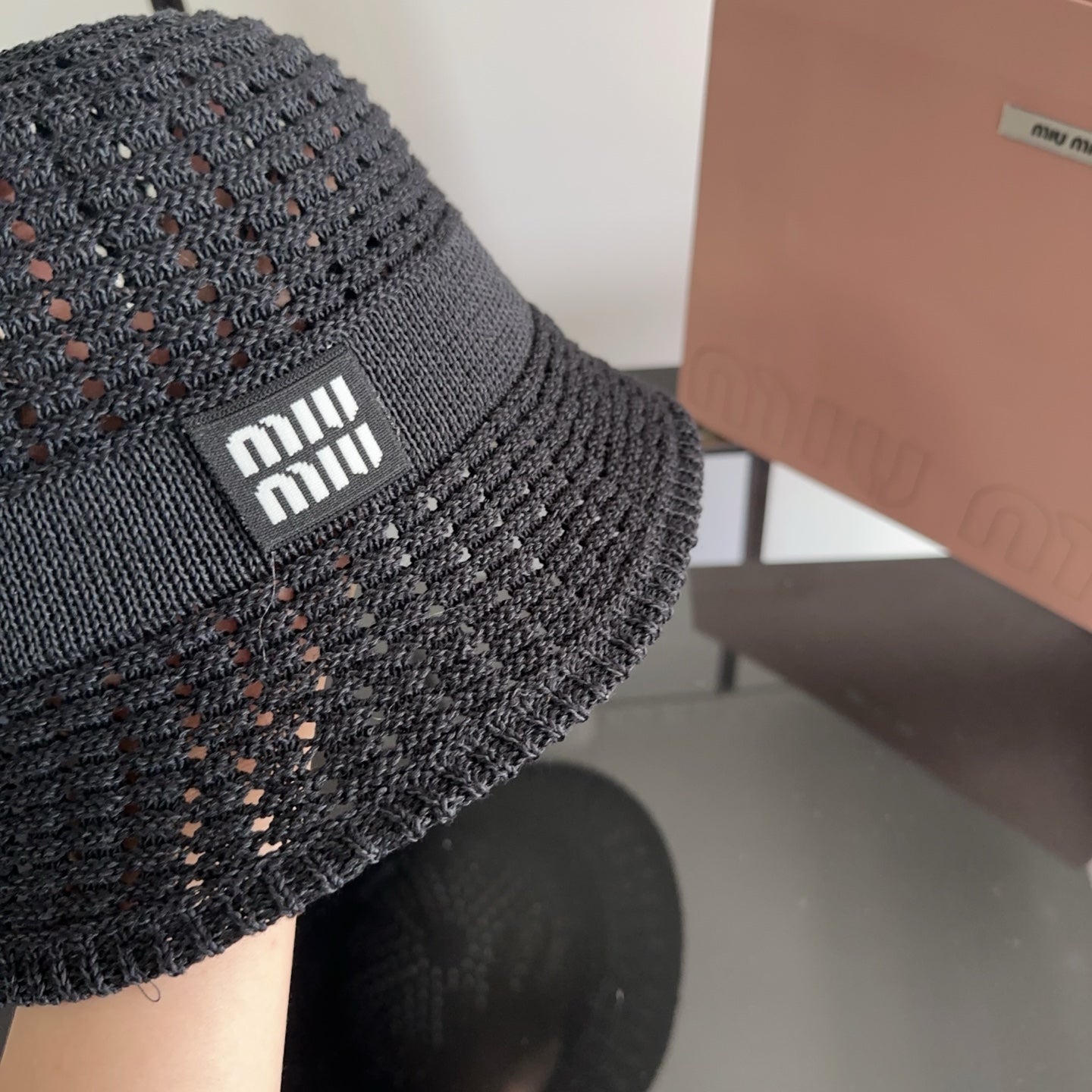 MIUMIU 26S CROCHET BUCKET HAT 339417