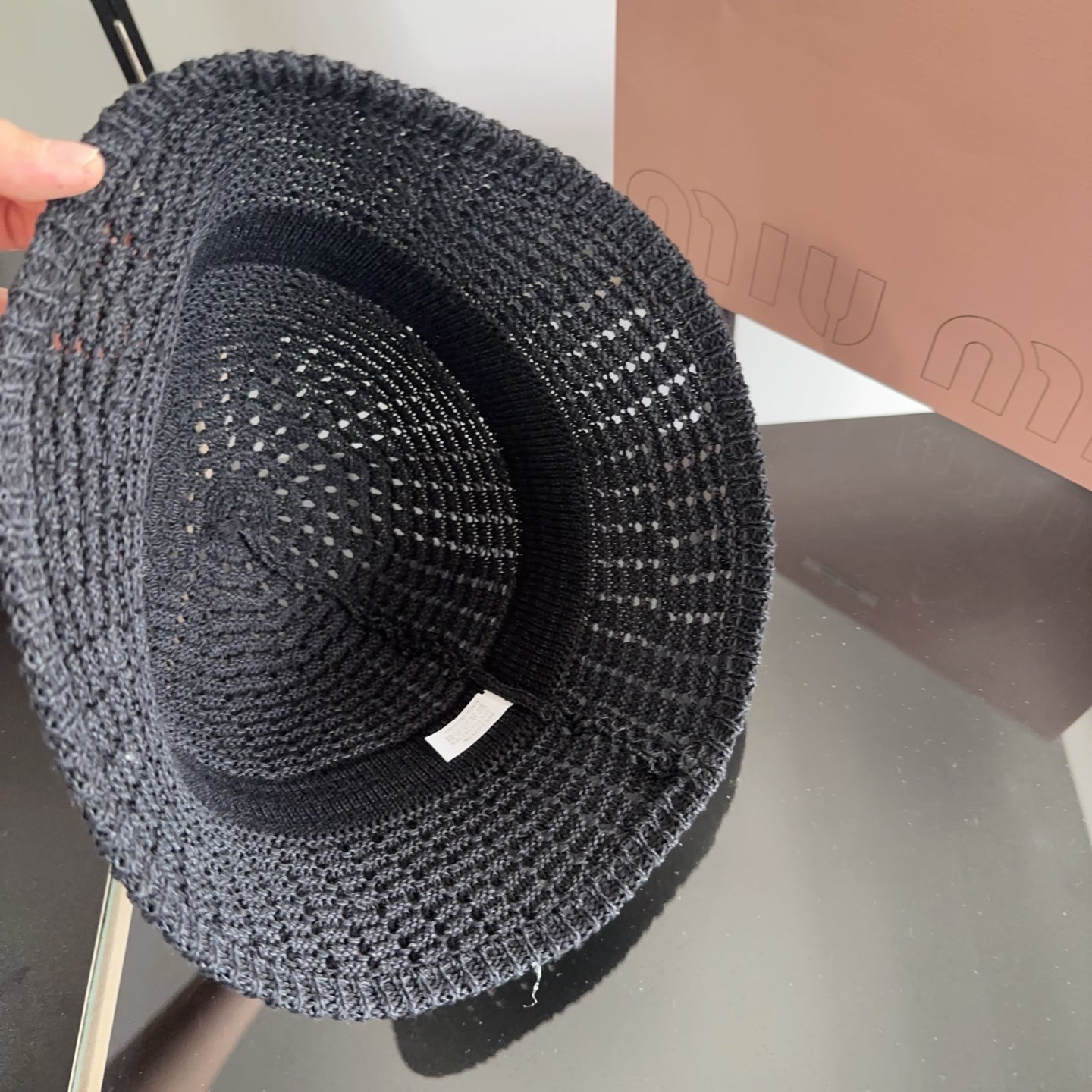 MIUMIU 26S CROCHET BUCKET HAT 339417