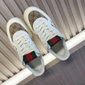 GG Retro Sneakers for Couples White Brown