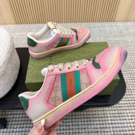 GUCCI 26S SNEAKERS IN PINK GRADIENT CANVAS