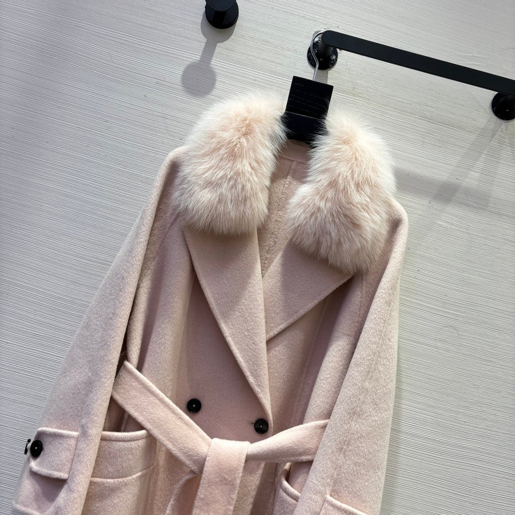 MAX MARA 25S DOUBLE-FACED CASHMERE COAT 056