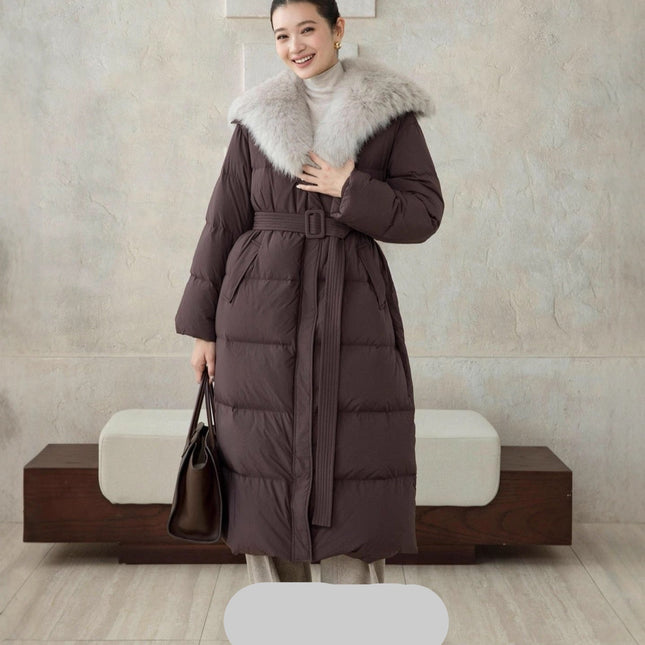MAX MARA 25S FOX FUR COLLAR DOWN JACKET 178