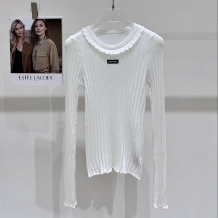 MIUMIU 26S LONG-SLEEVE KNIT SWEATER 1273