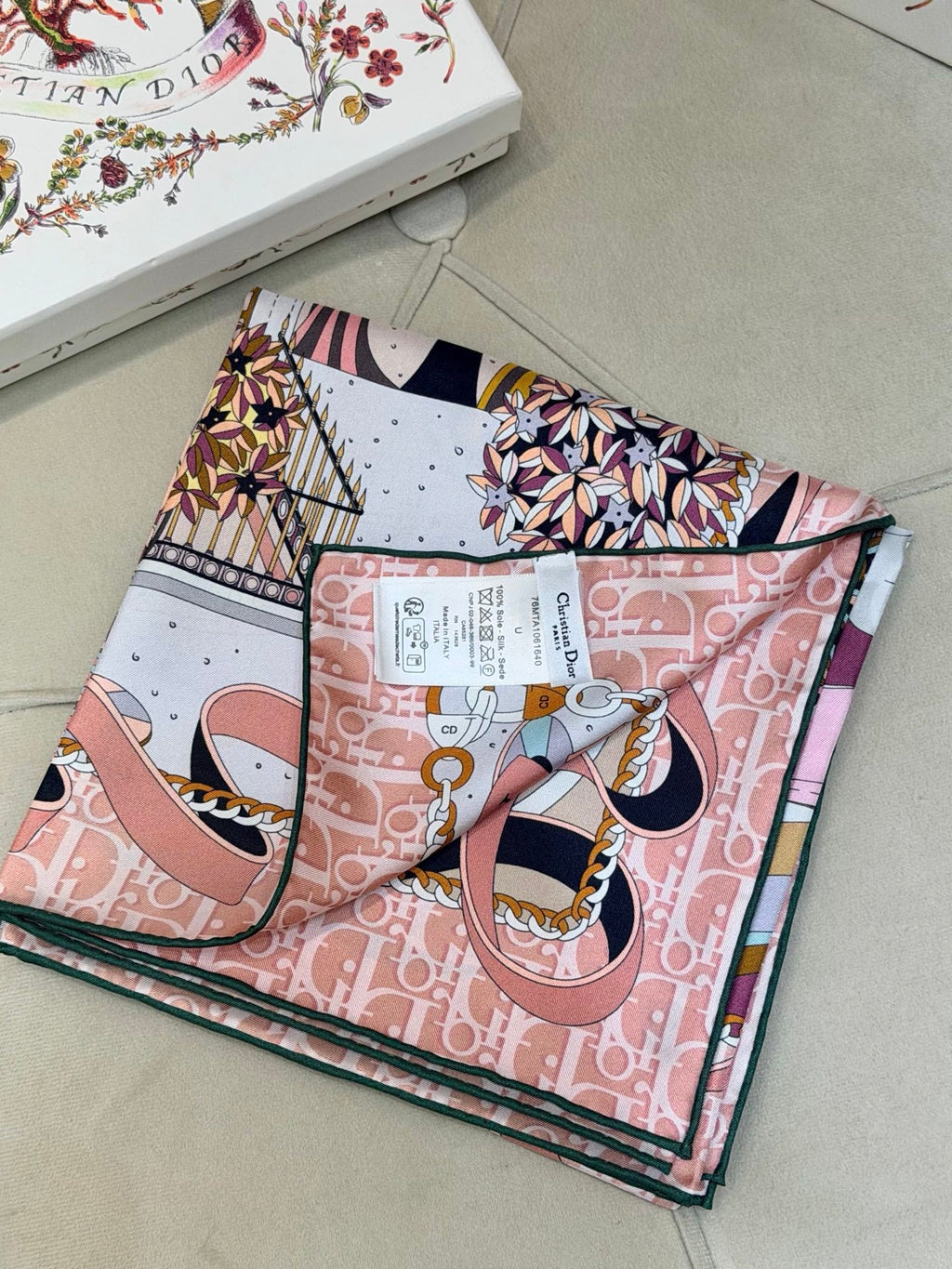 DIOR 26S SCARF 90CM IN SILK 311991