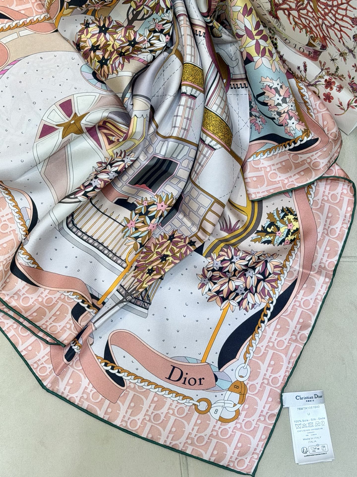 DIOR 26S SCARF 90CM IN SILK 311991