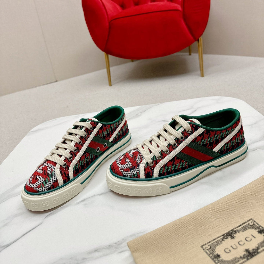 GUCCI 26S LOW TOP SNEAKERS IN MULTICOLOR CANVAS STYLE 21