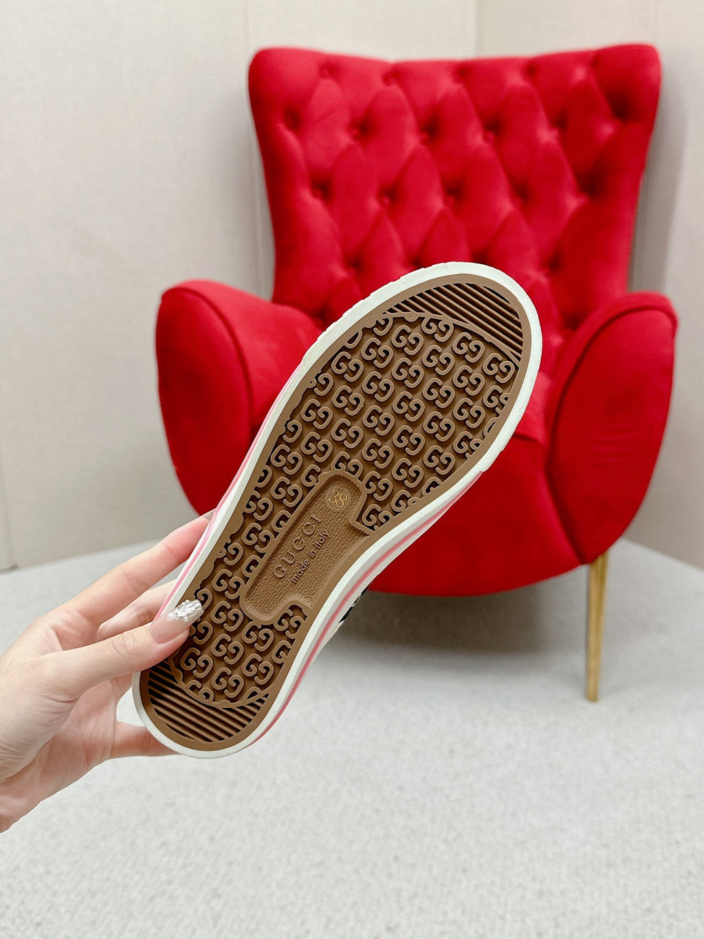 GUCCI 26S LOW TOP SNEAKERS IN MULTICOLOR CANVAS STYLE 13