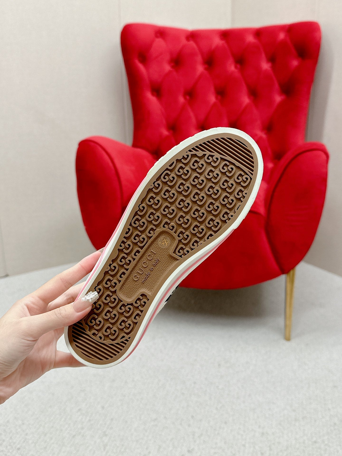 GUCCI 26S LOW TOP SNEAKERS IN MULTICOLOR CANVAS STYLE 13