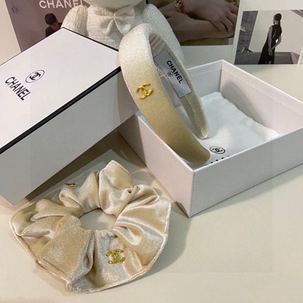 WHITE VELVET HAIRBAND 124630