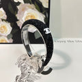 BLACK TWEED HAIRBAND 124639