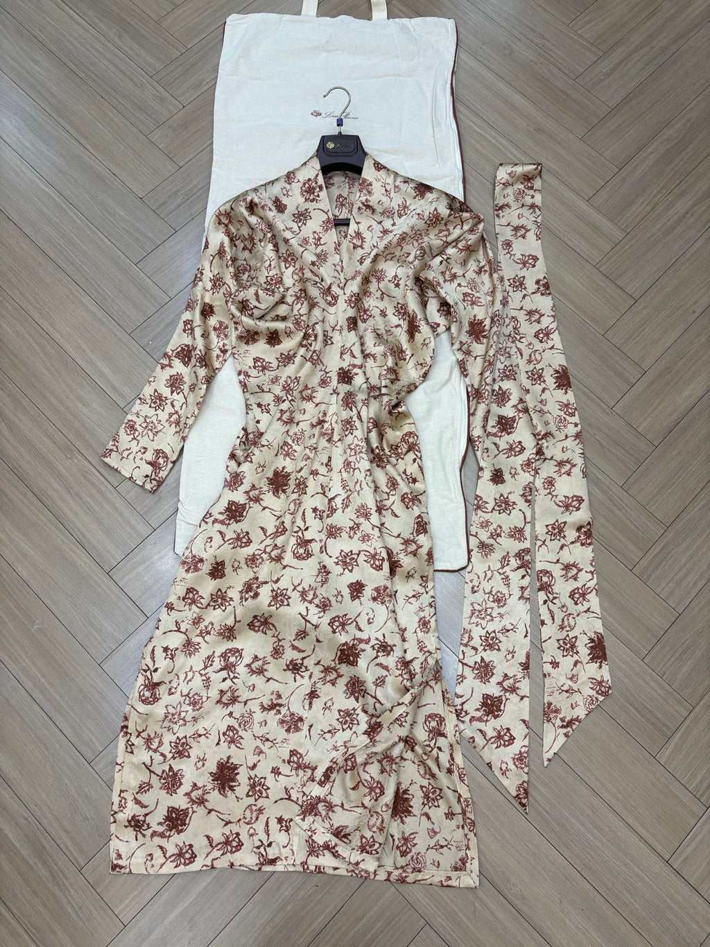 LORO PIANA 26S LONG SILK DRESS 712