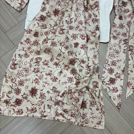 LORO PIANA 26S LONG SILK DRESS 712