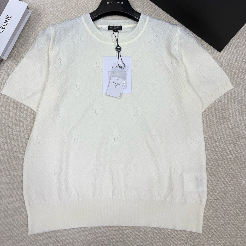 DIOR 26S SHORT-SLEEVE KNIT SWEATER 1402