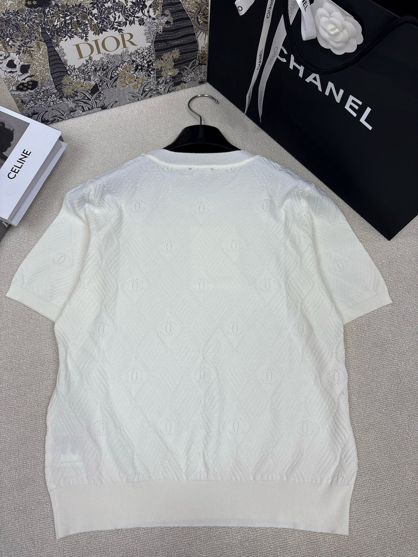 DIOR 26S SHORT-SLEEVE KNIT SWEATER 1402