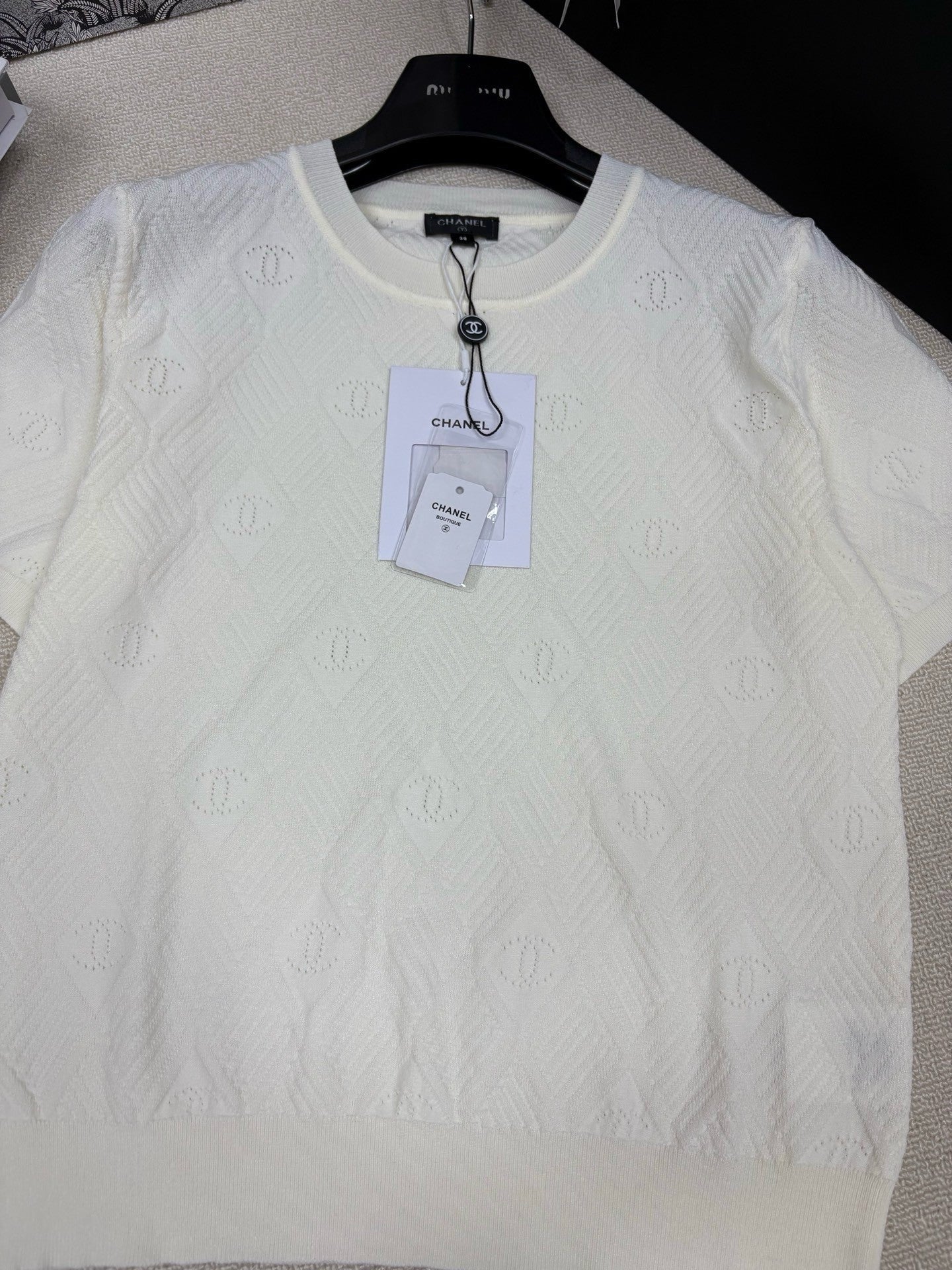 DIOR 26S SHORT-SLEEVE KNIT SWEATER 1402