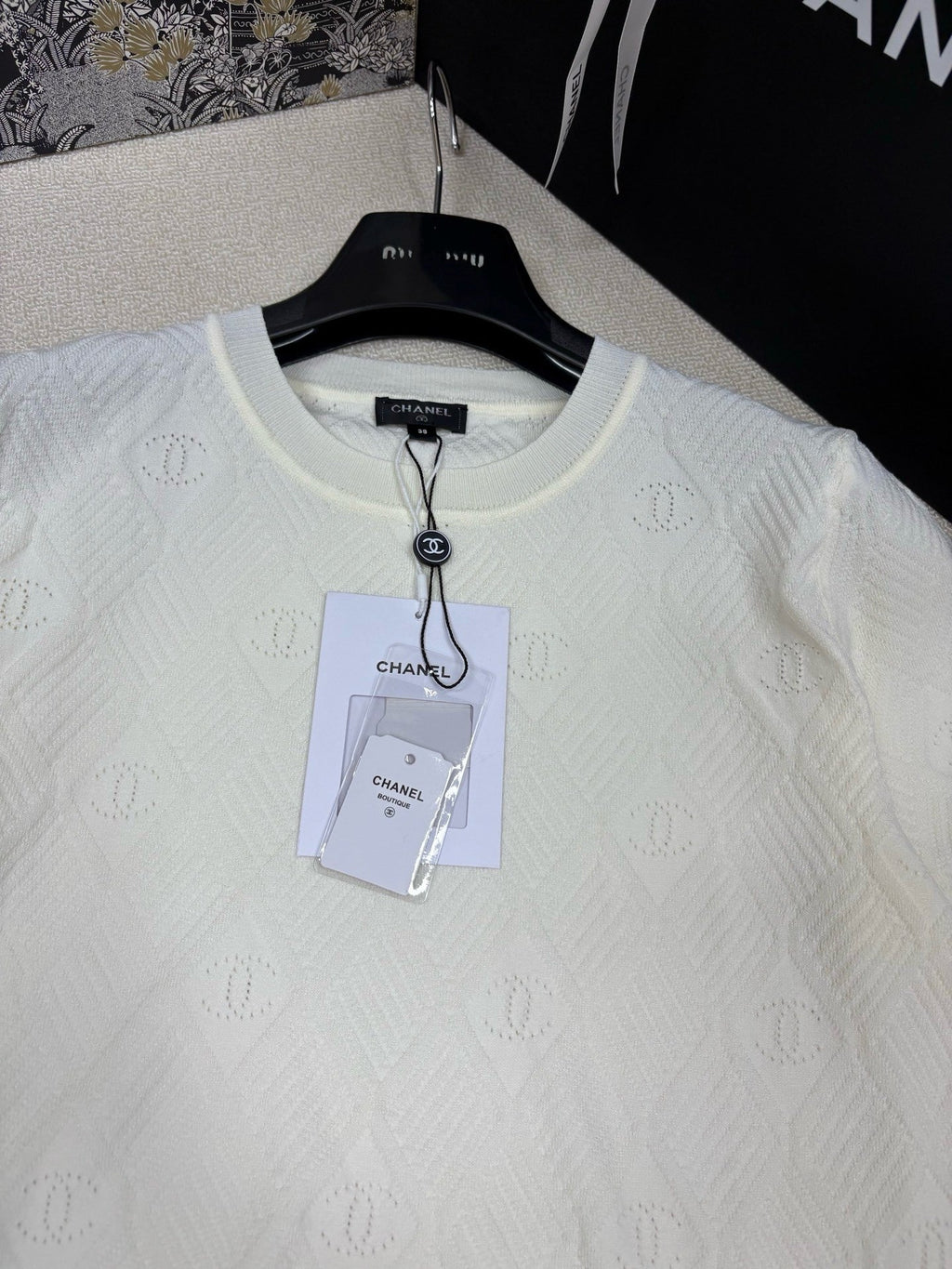 DIOR 26S SHORT-SLEEVE KNIT SWEATER 1402