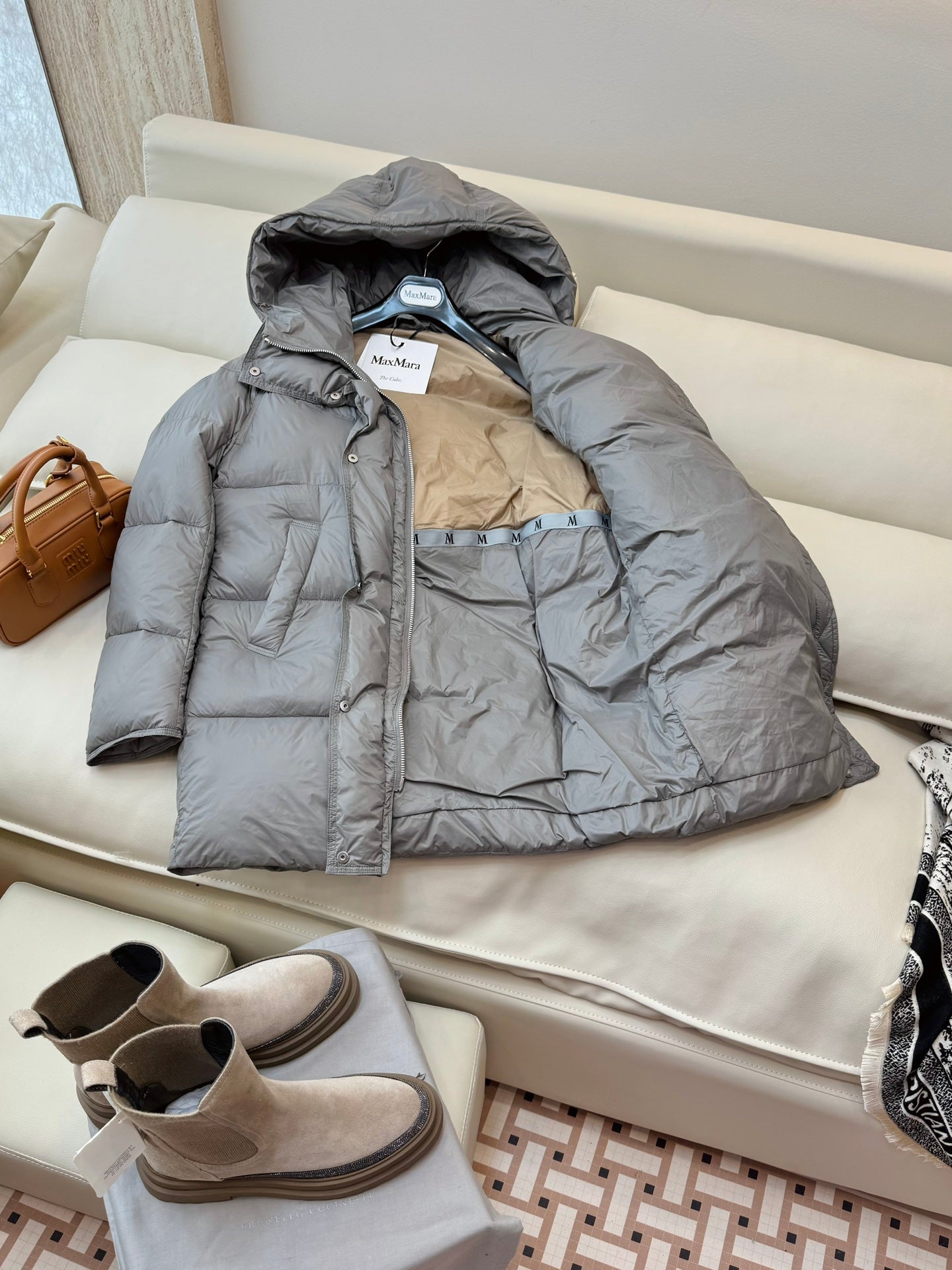 MAX MARA 25S MID-LENGTH DOWN JACKET 087