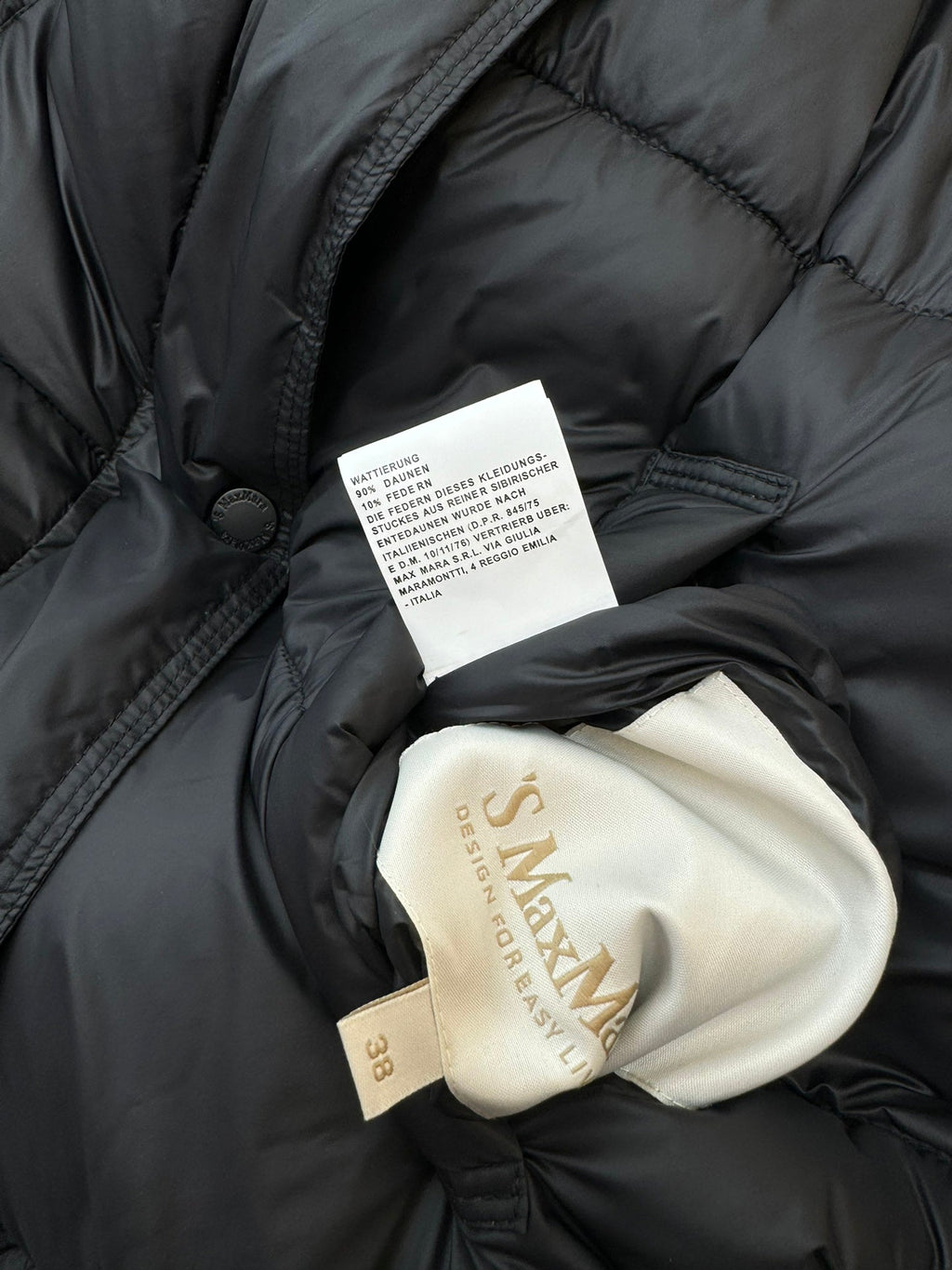 MAX MARA 25S MID-LENGTH DOWN JACKET 086