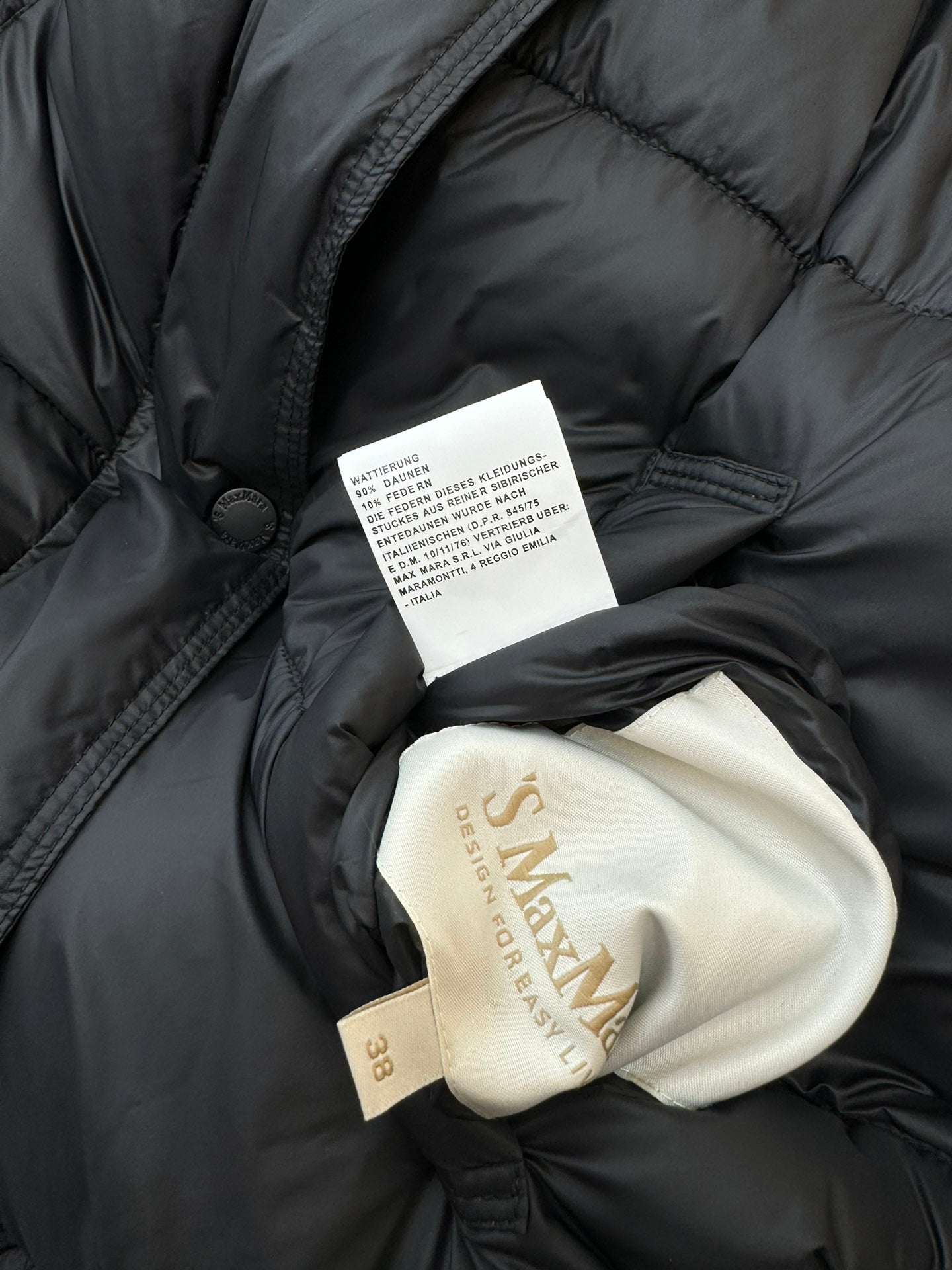 MAX MARA 25S MID-LENGTH DOWN JACKET 086