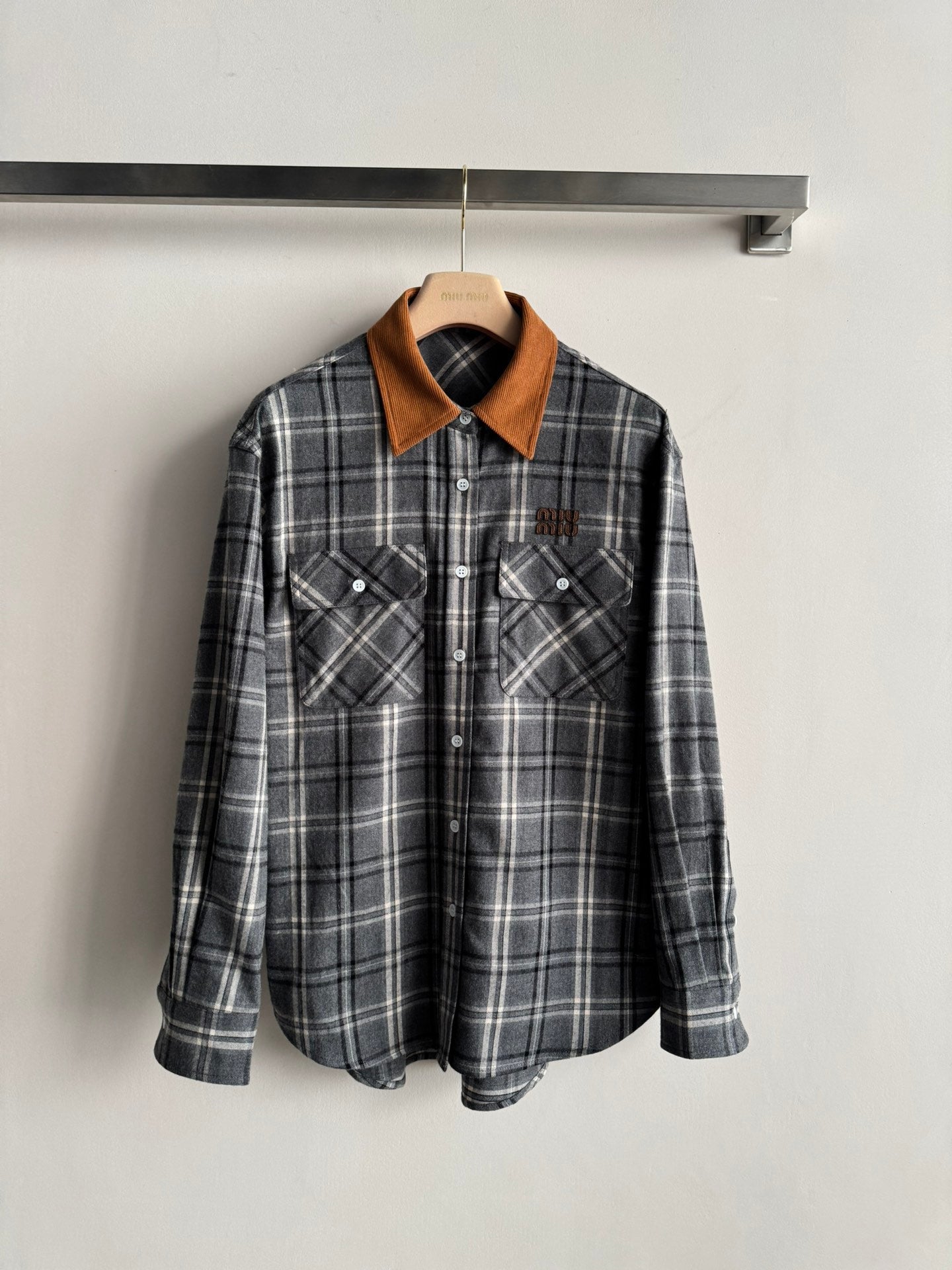 MIUMIU PLAID SHIRT STYLE 730