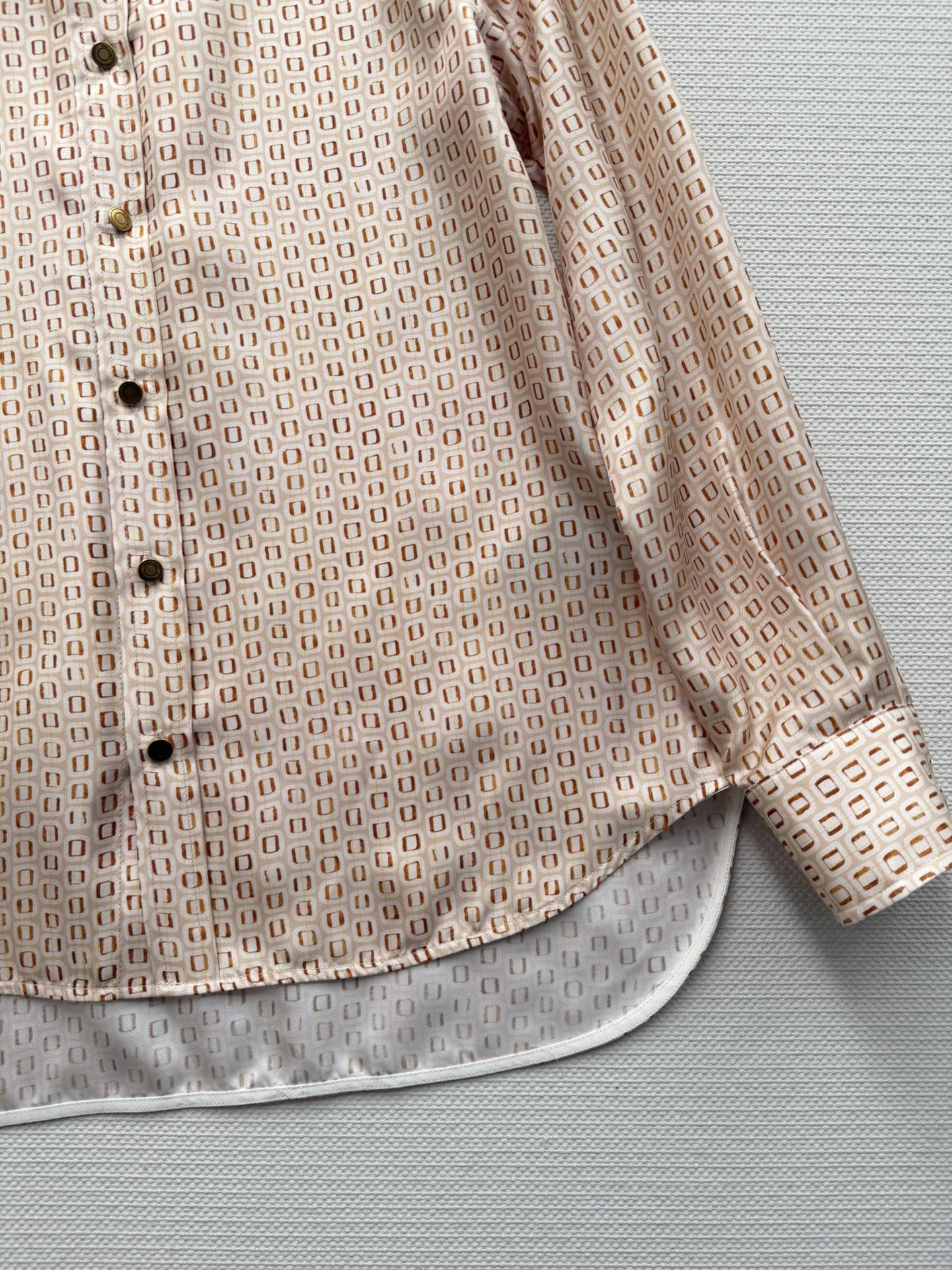 LORO PIANA 26S LONG SLEEVE SILK SHIRT 821