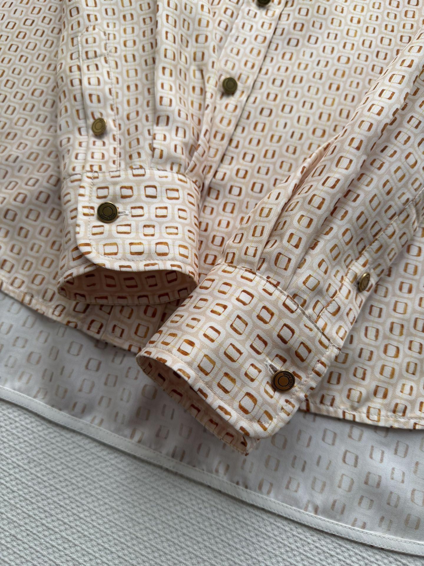 LORO PIANA 26S LONG SLEEVE SILK SHIRT 821