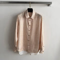 LORO PIANA 26S LONG SLEEVE SILK SHIRT 821