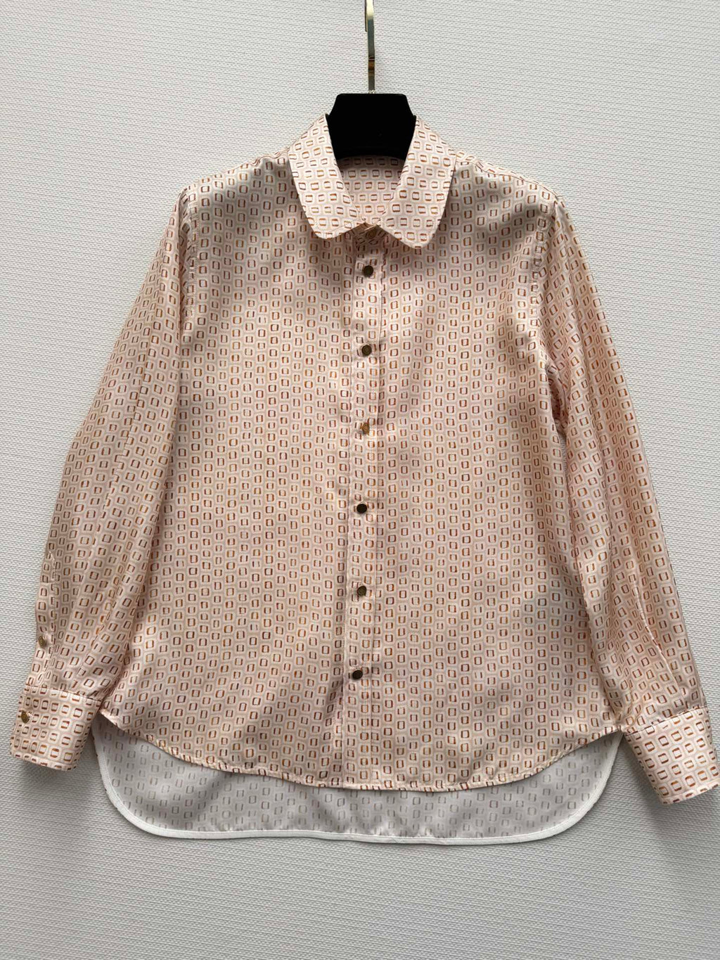 LORO PIANA 26S LONG SLEEVE SILK SHIRT 821