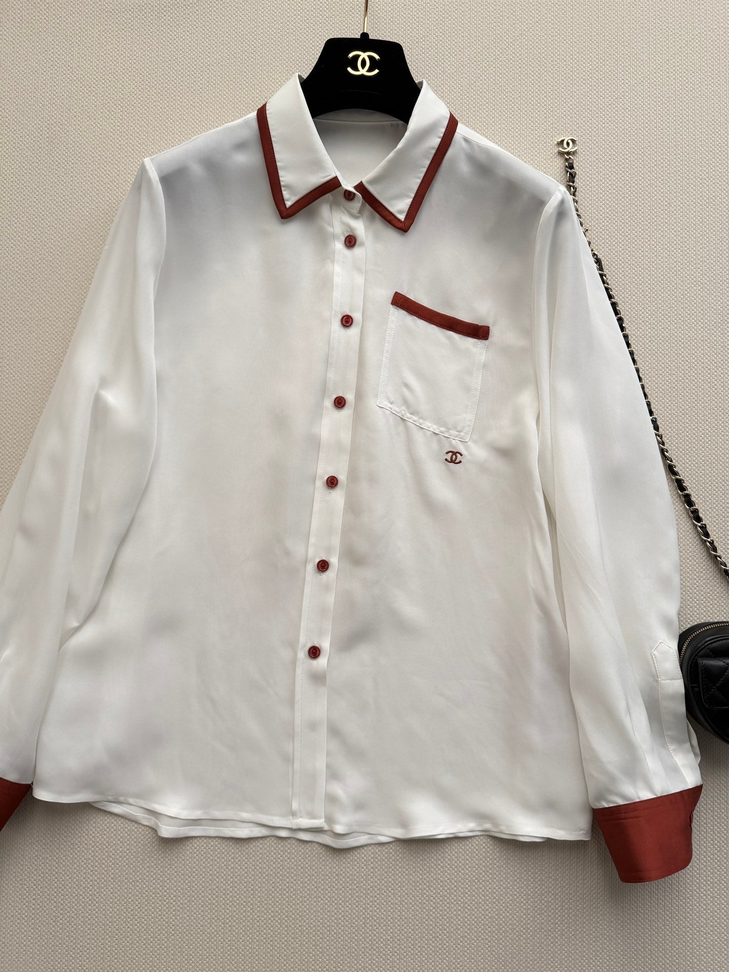 CHANEL 26S SILK SHIRT STYLE 1119