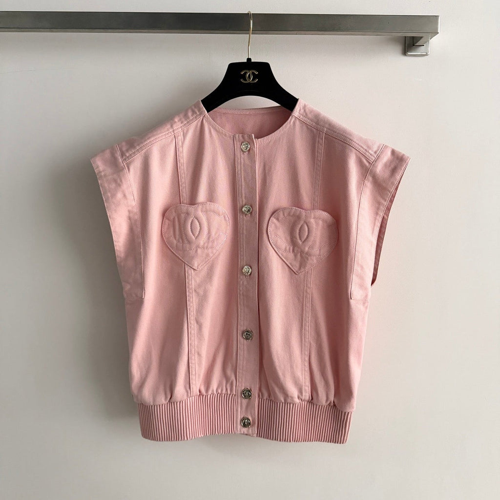 CHANEL 26S DENIM VEST STYLE 1042