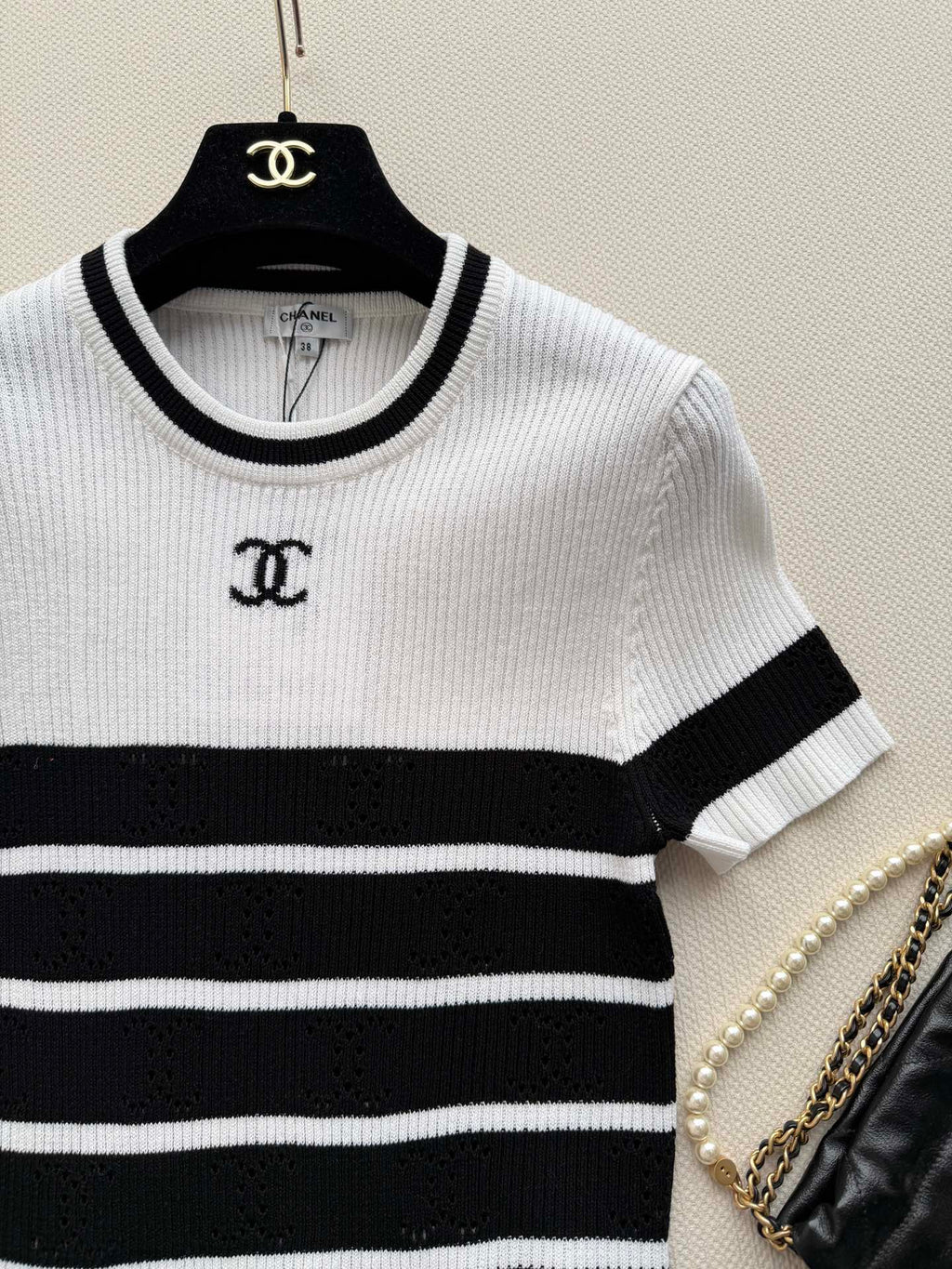 CHANEL 26S SHORT-SLEEVE SWEATER STYLE 1039