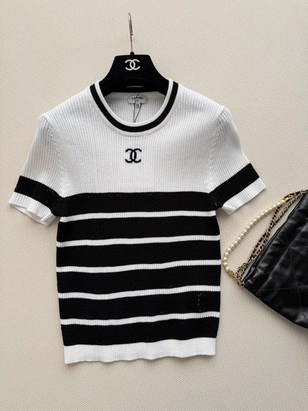 CHANEL 26S SHORT-SLEEVE SWEATER STYLE 1039