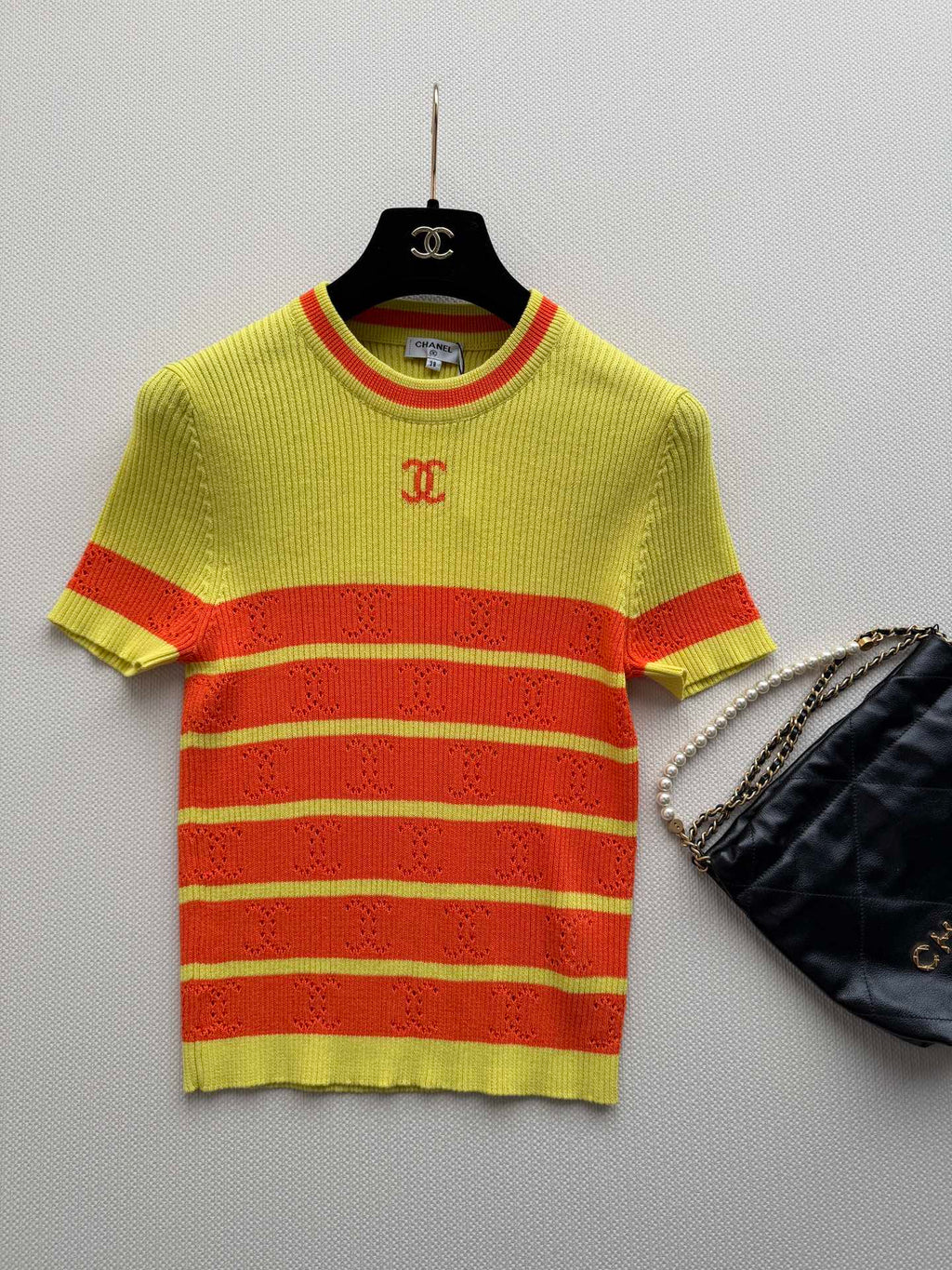 CHANEL 26S SHORT-SLEEVE SWEATER STYLE 1038