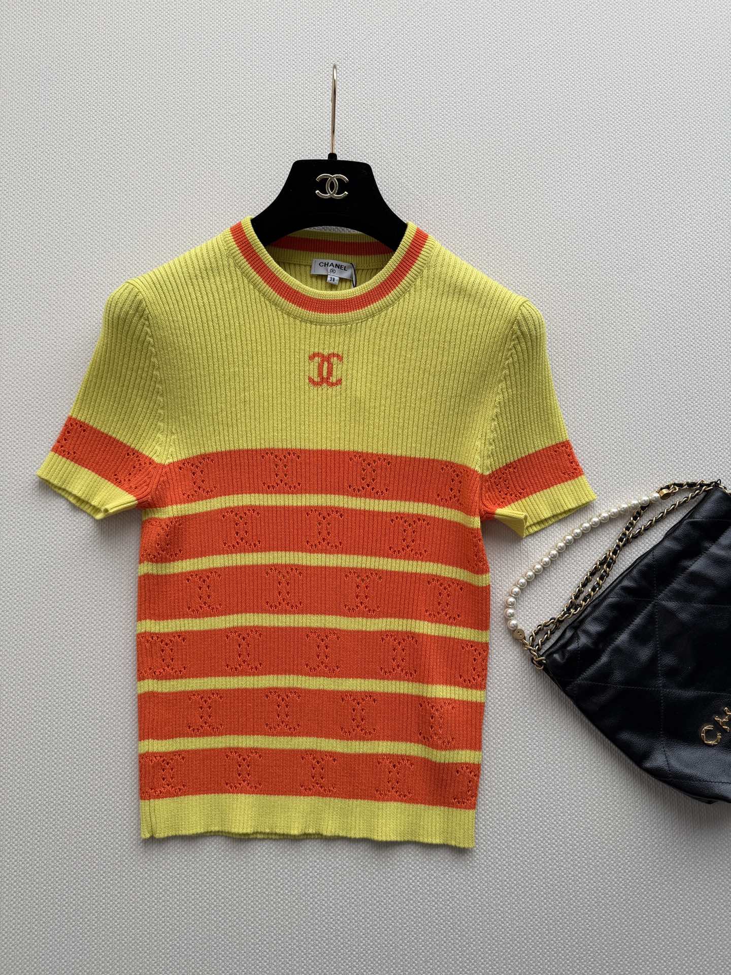 CHANEL 26S SHORT-SLEEVE SWEATER STYLE 1038