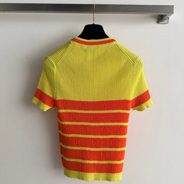 CHANEL 26S SHORT-SLEEVE SWEATER STYLE 1038