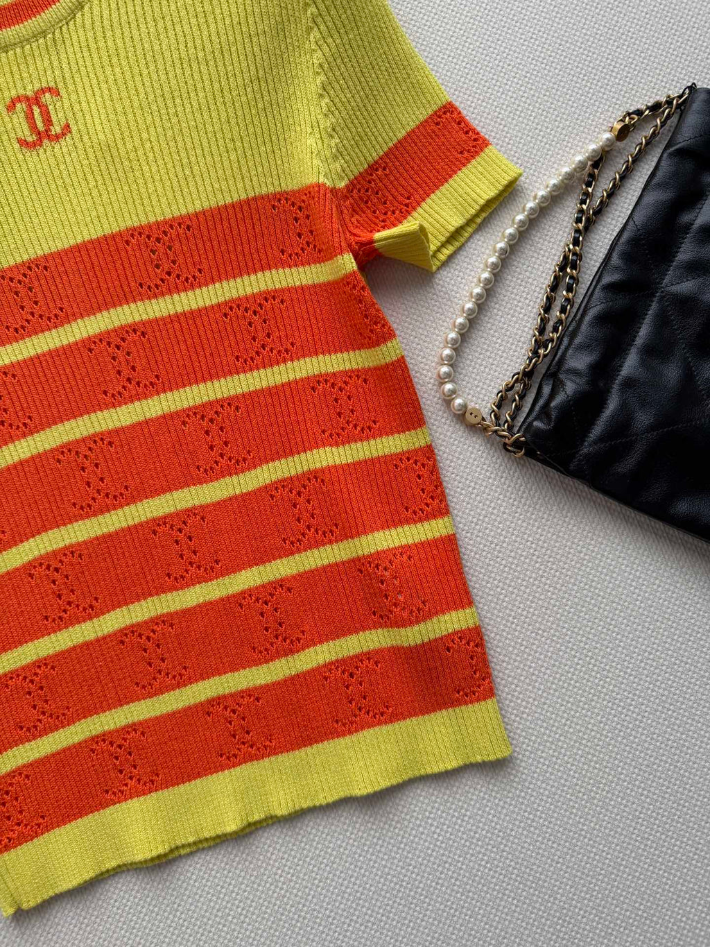 CHANEL 26S SHORT-SLEEVE SWEATER STYLE 1038