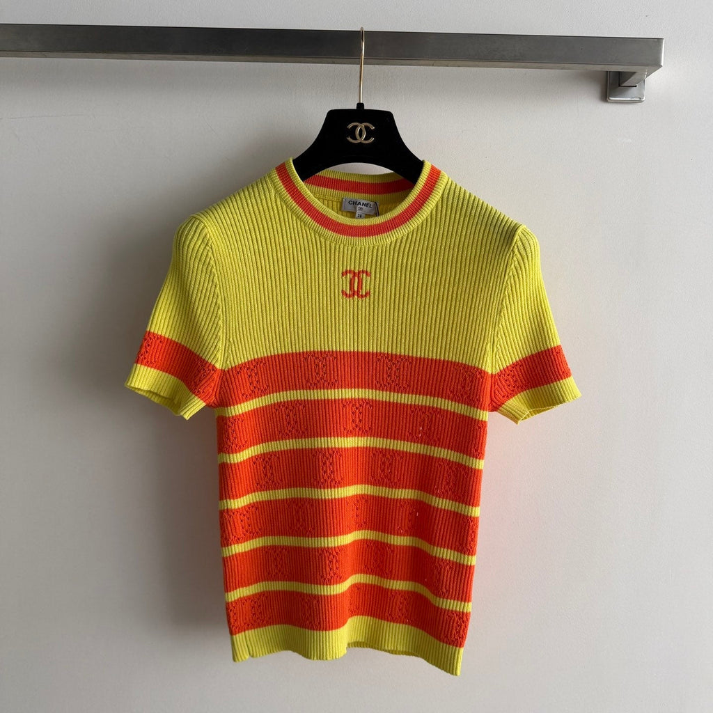 CHANEL 26S SHORT-SLEEVE SWEATER STYLE 1038