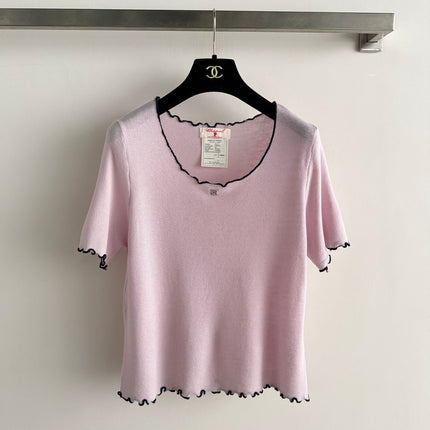 CHANEL 26S SHORT-SLEEVED KNIT SHIRT STYLE 1188