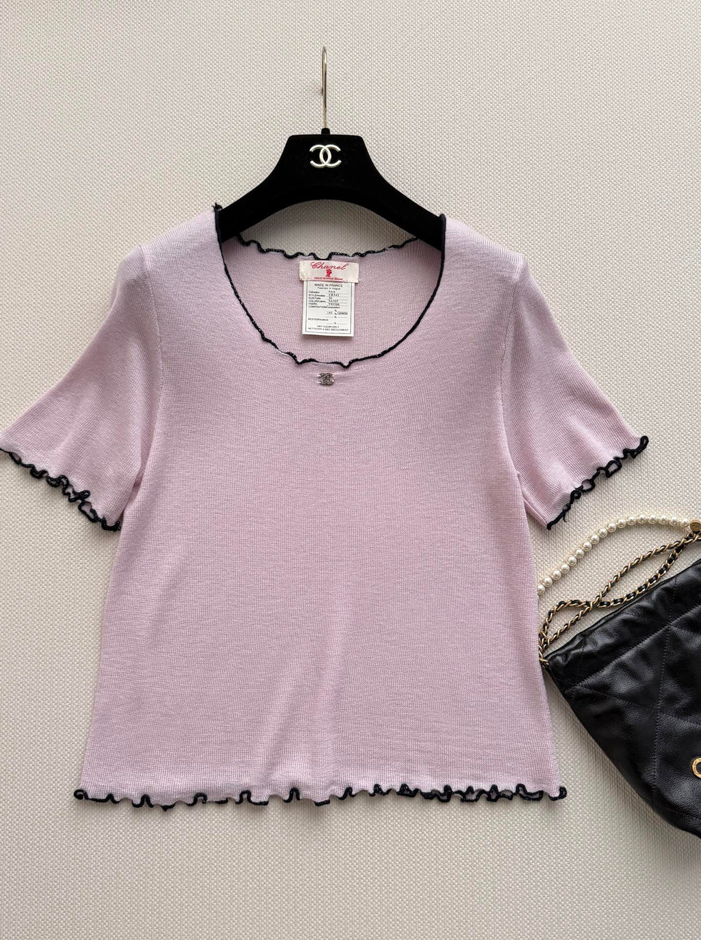 CHANEL 26S SHORT-SLEEVED KNIT SHIRT STYLE 1188