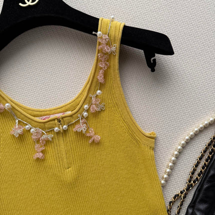 CHANEL 26S KNIT SLEEVELESS TOP STYLE 1186