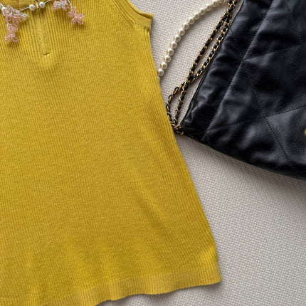 CHANEL 26S KNIT SLEEVELESS TOP STYLE 1186