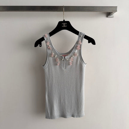 CHANEL 26S KNIT SLEEVELESS TOP STYLE 1185