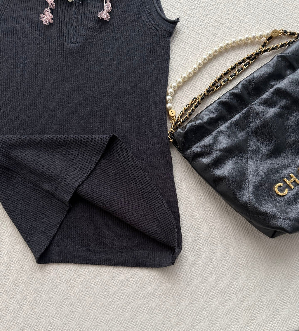 CHANEL 26S KNIT SLEEVELESS TOP STYLE 1183