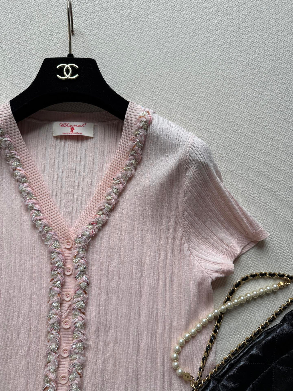 CHANEL 26S SHORT-SLEEVED KNIT SHIRT STYLE 1173