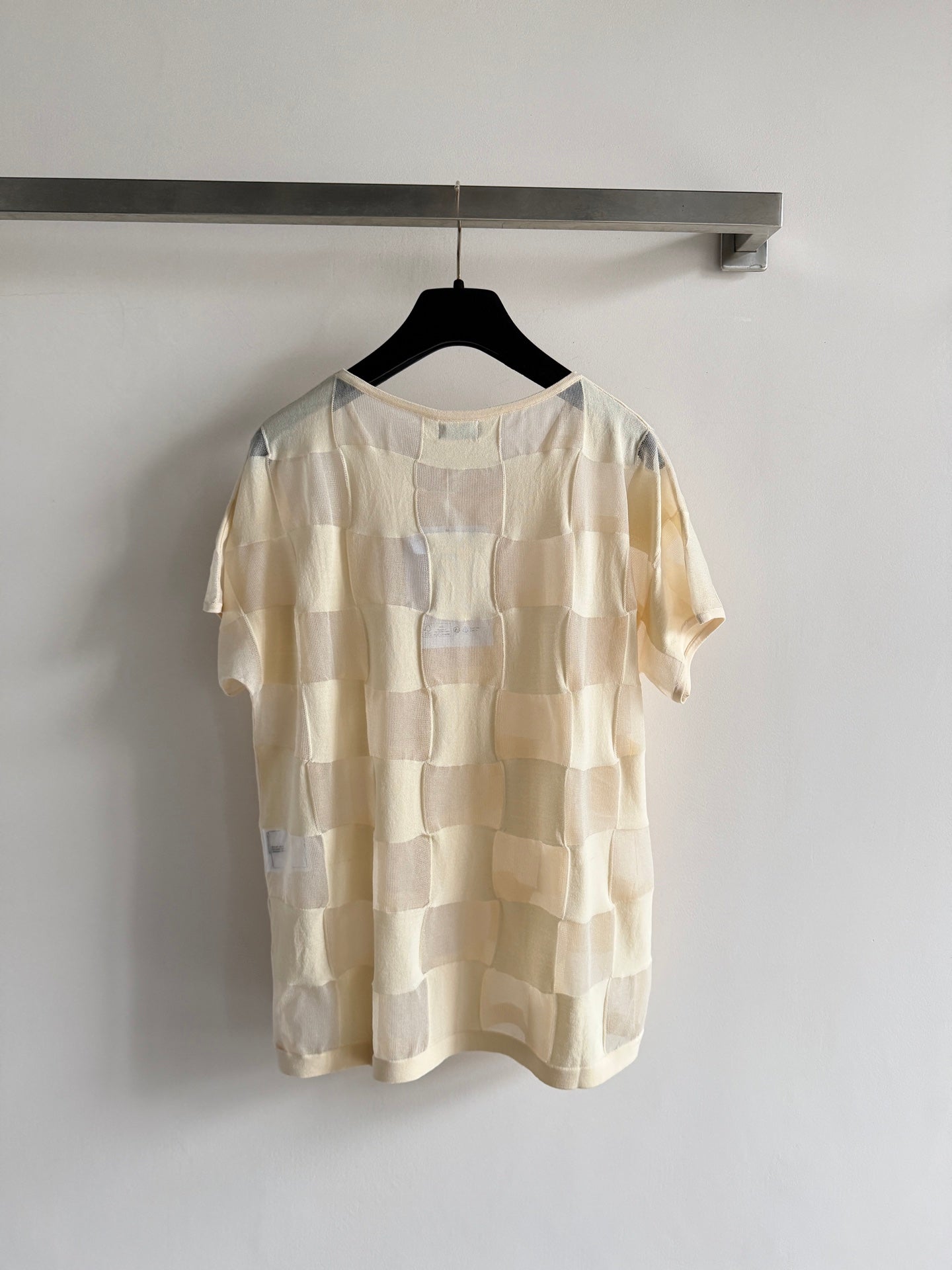 CHANEL 26S PLAID SHORT-SLEEVE SHIRT STYLE 1161